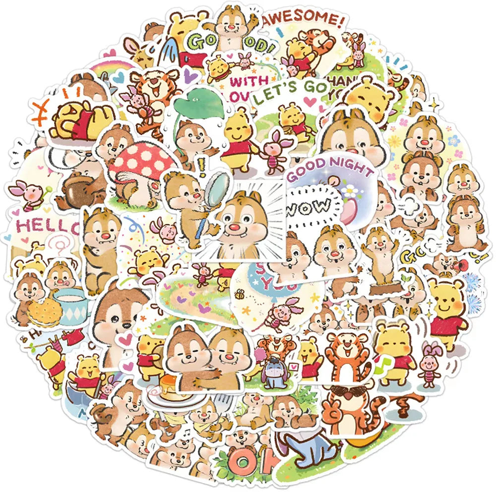 MINISO Waterproof Disney Stickers - Fun DIY Decals for Laptops & Phones
