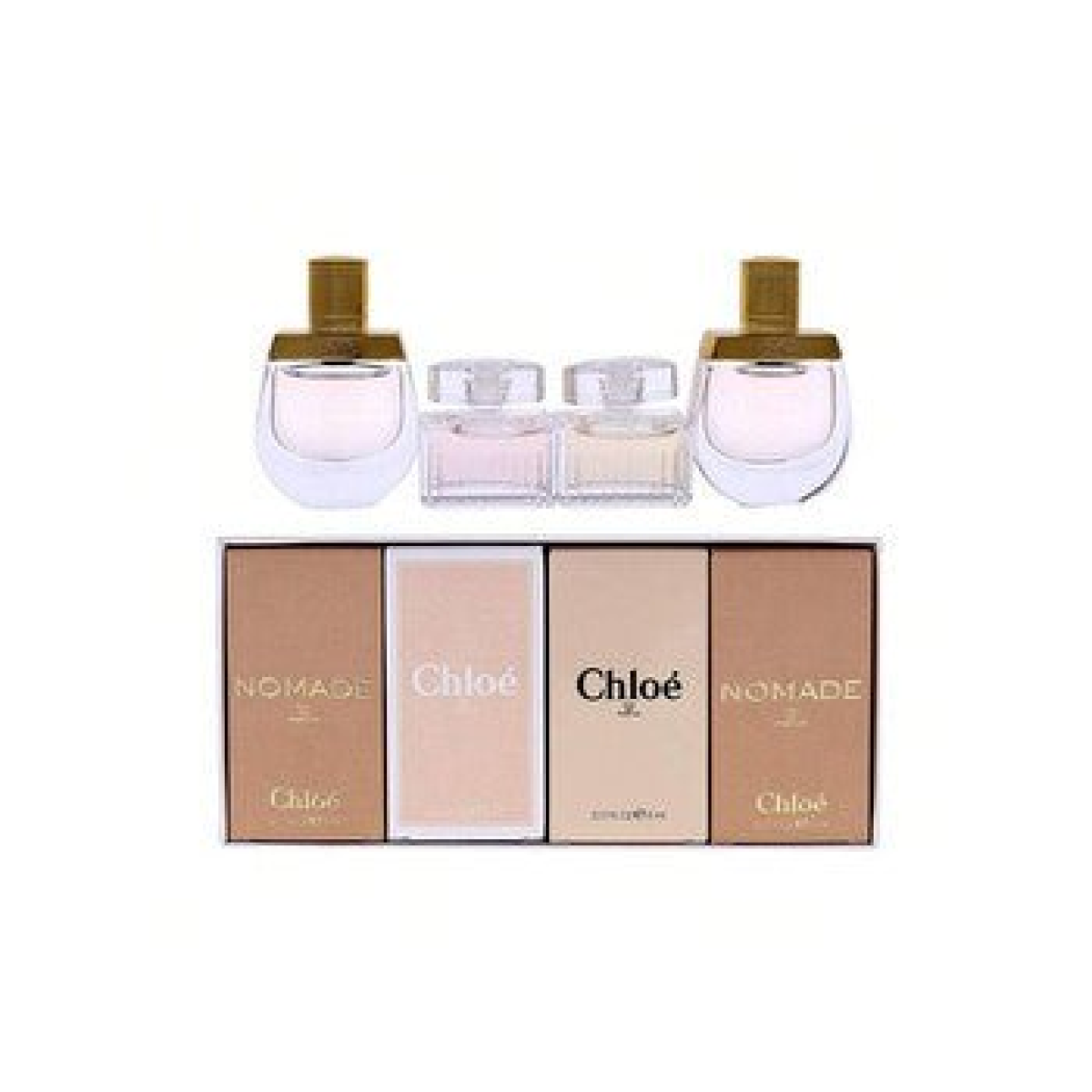 Chloé Mini Gift Set: EDP 2×5ml & EDT 2×5ml Sprays (4-Pack)