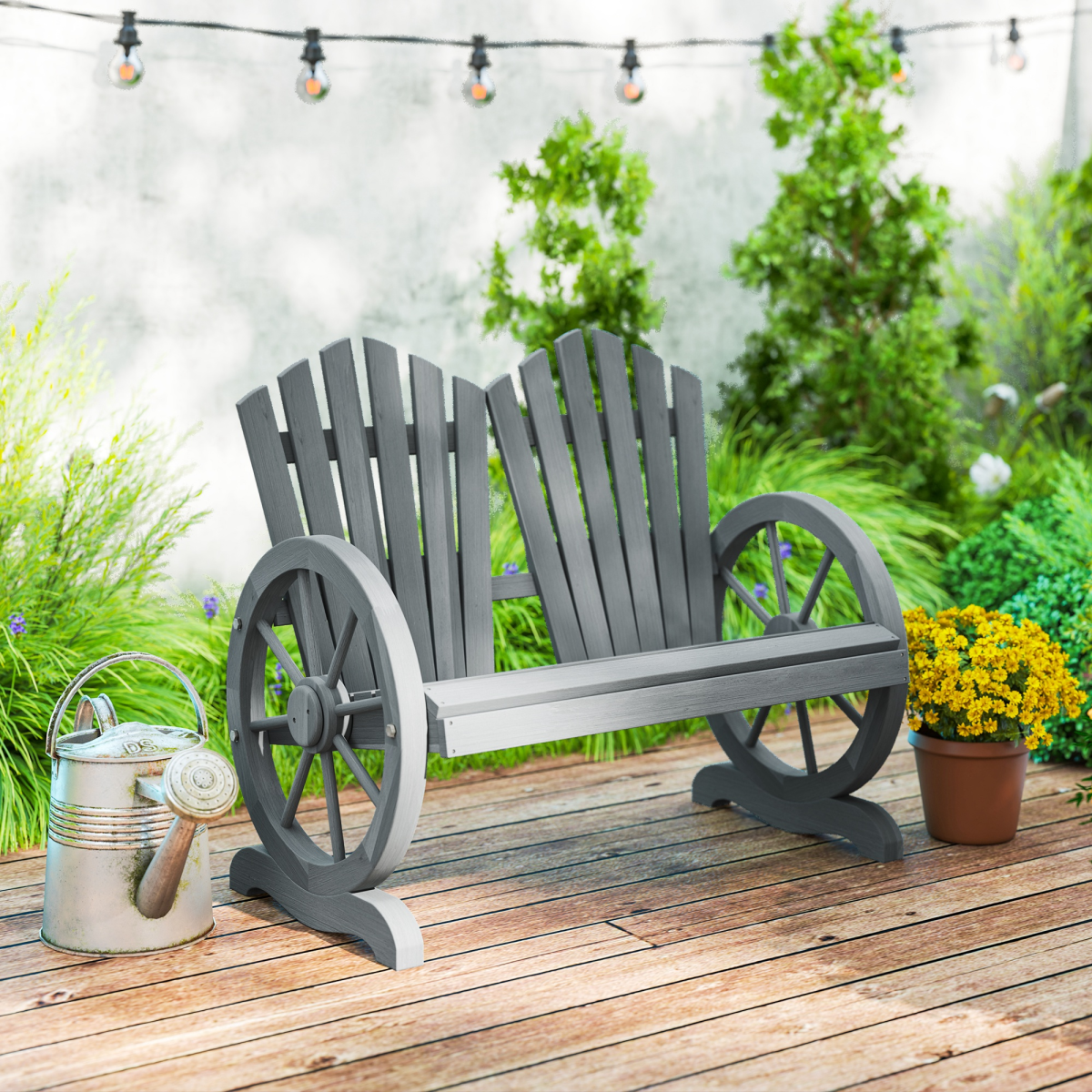 Elegant Grey Outdoor Chair with Ergonomic Support and Strong Design