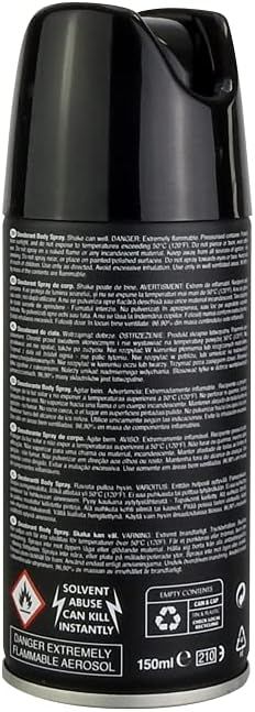Rapport Black Deodorant Body Spray 150ml – Long-Lasting Fresh & Bold Fragrance