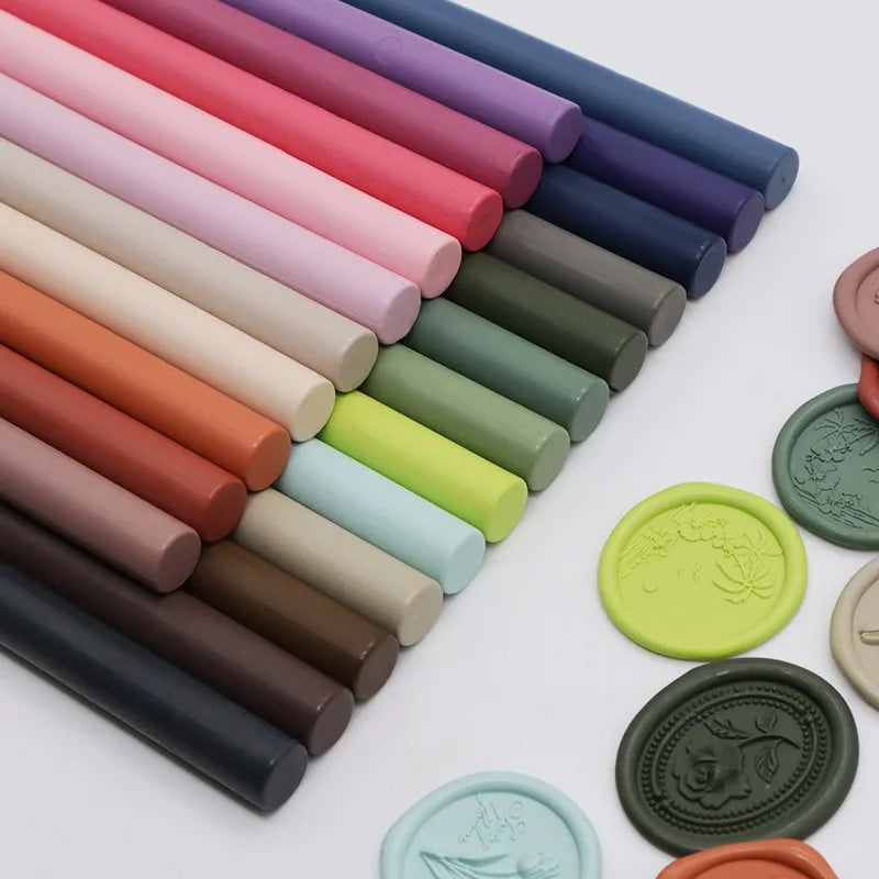 Eco-Friendly Matte Fire Paint Wax Stick for Wax Seal Stamps - 11mm x 130mm