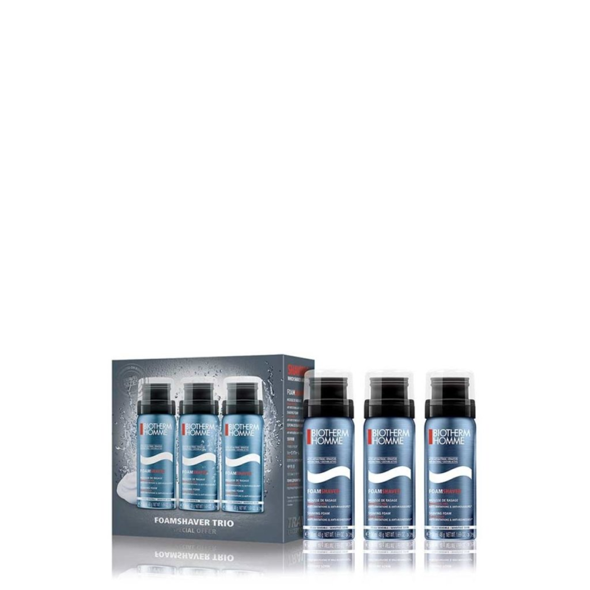 Biotherm Homme Sensitive Shaving Foam 3×50ml (Foam for Sensitive Skin) HTML