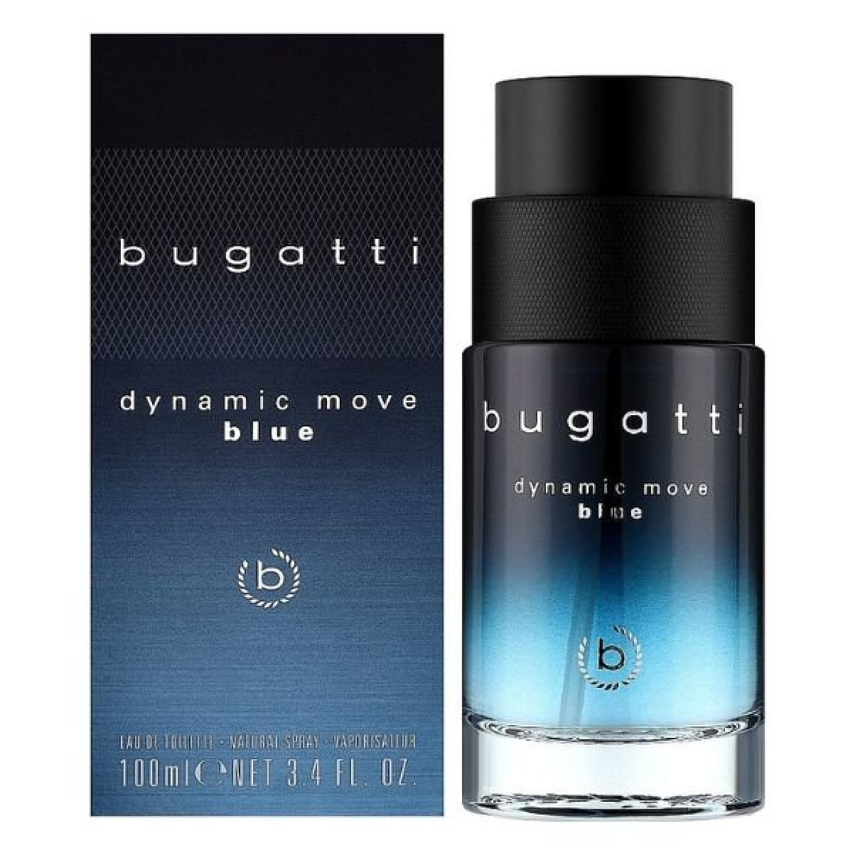 Bugatti Dynamic Move Blue Eau de Toilette Spray, 100ml
