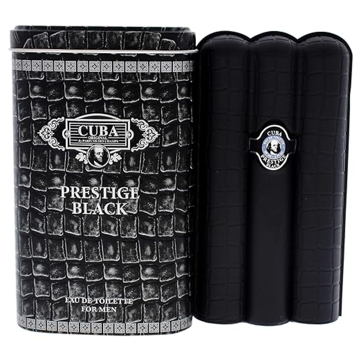 Cuba Prestige Black Eau De Toilette Spray 90ml | Bold Aromatic Fragrance