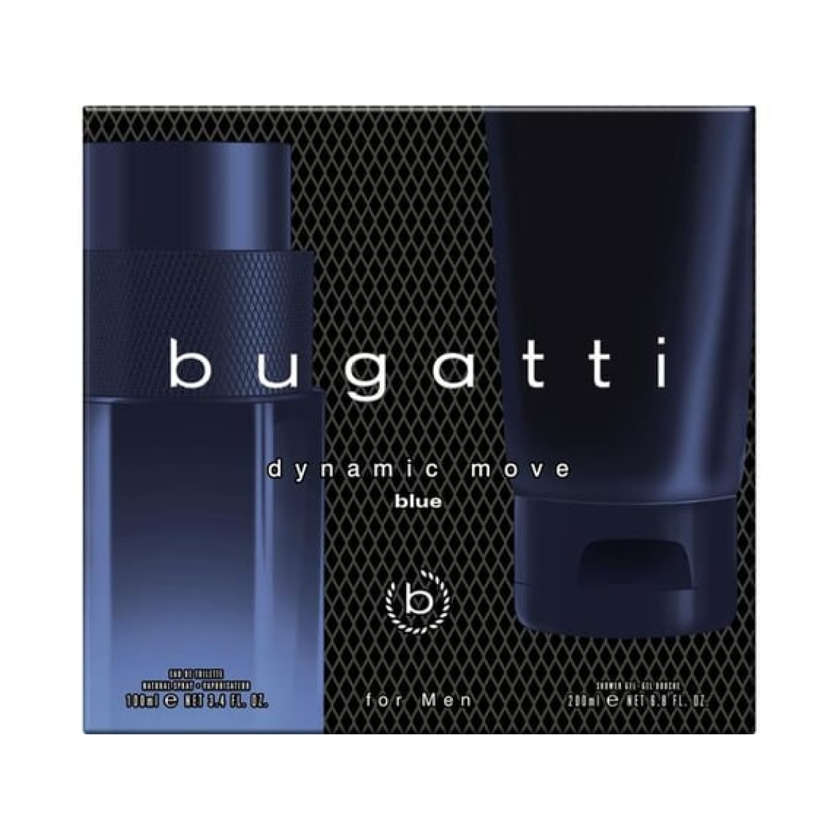 Bugatti Dynamic Move Blue Men Gift Set: 100ml EDT + 200ml Shower Gel (HTML)