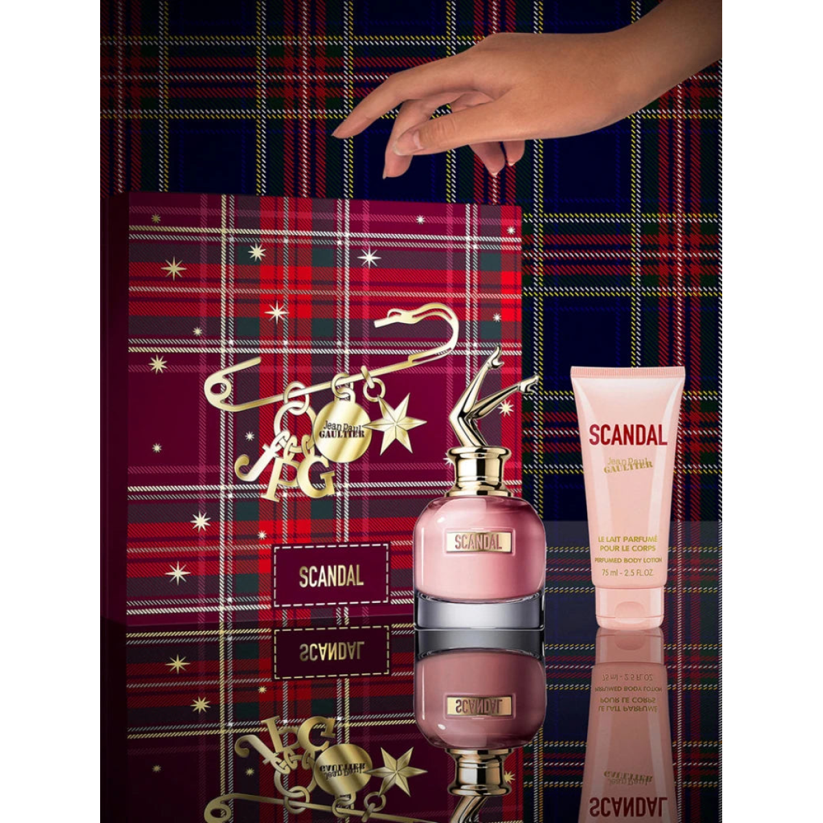 Jean Paul Gaultier Scandal Gift Set: EDP 80ml, Body Lotion 75ml & Mini EDP 10ml