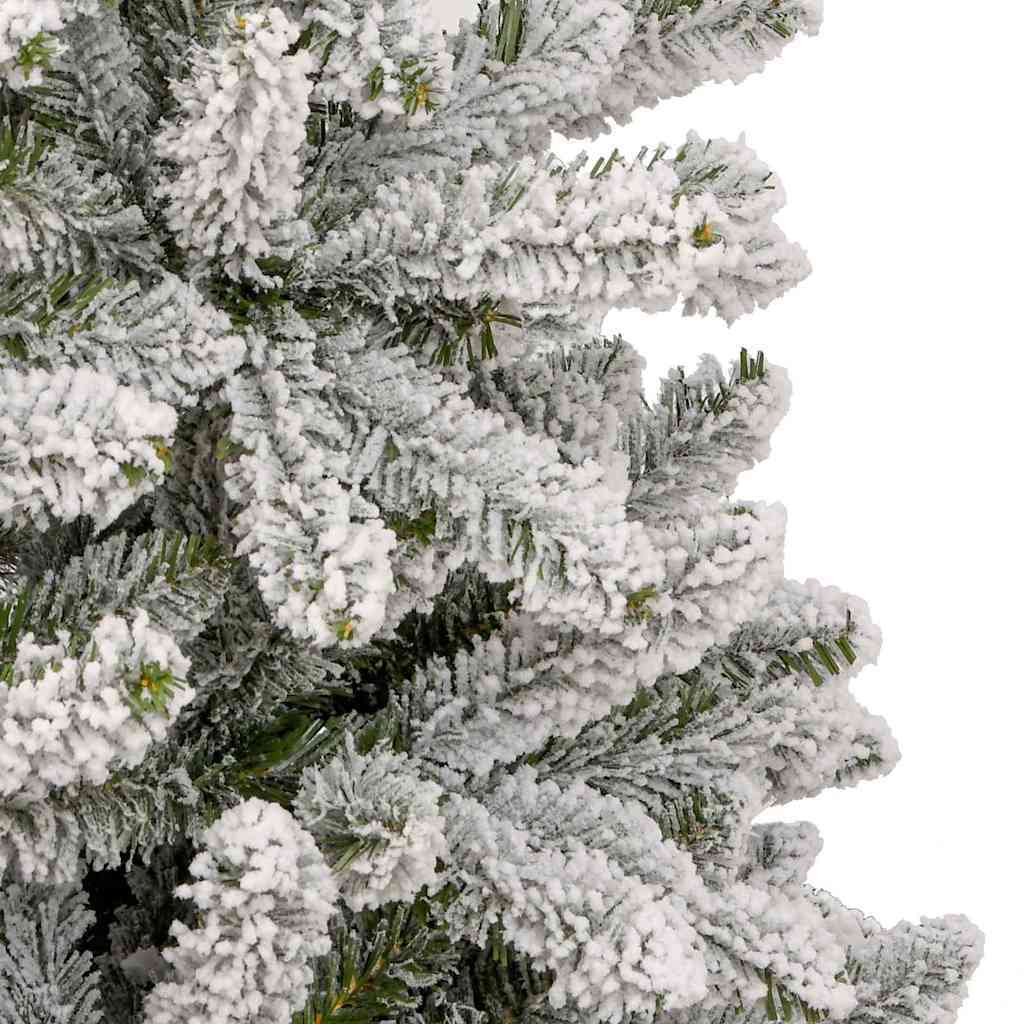 Artificial Christmas Tree Green and White 300 cm PVC and Metal