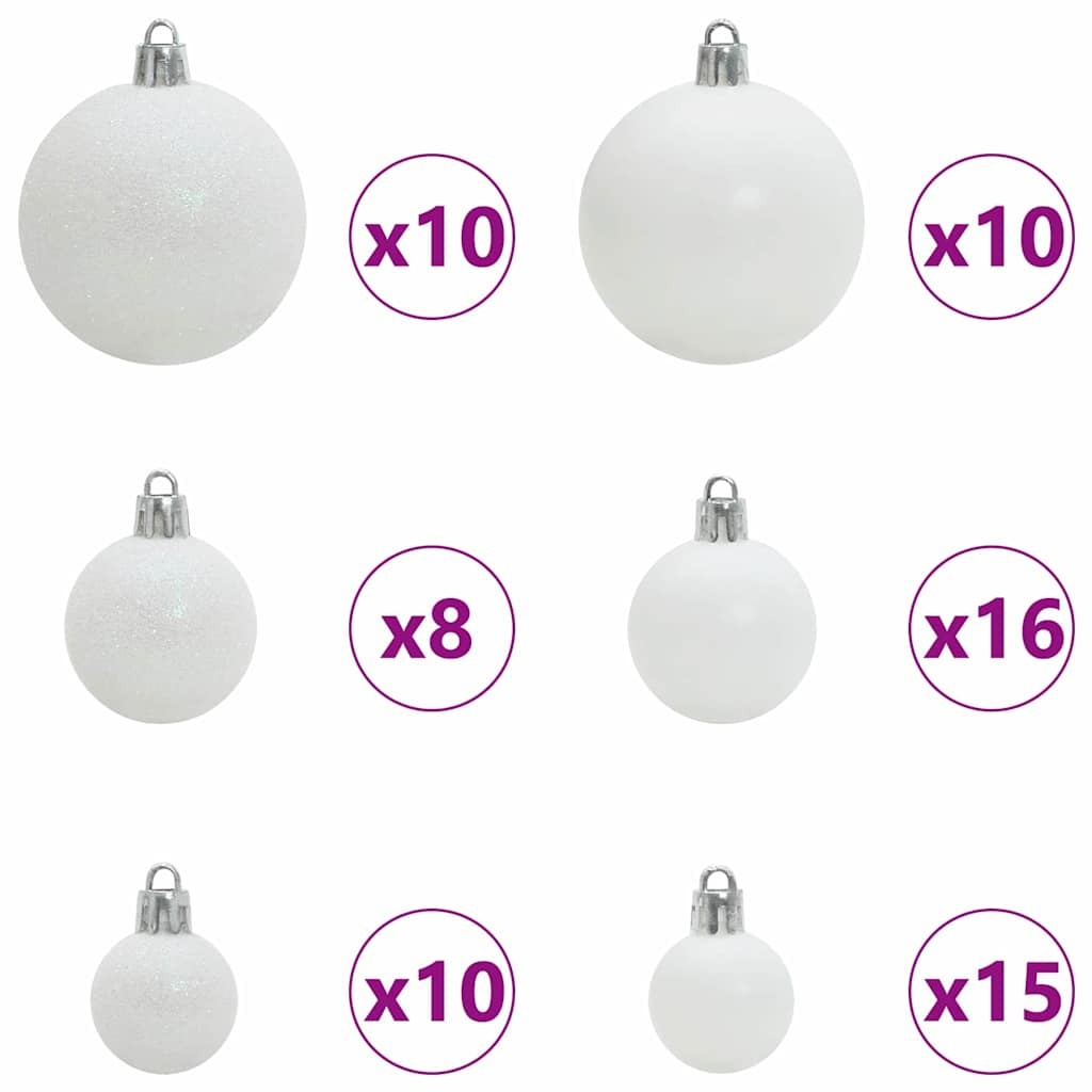 Artificial Hinged Christmas Tree 300 LEDs Green 210 cm