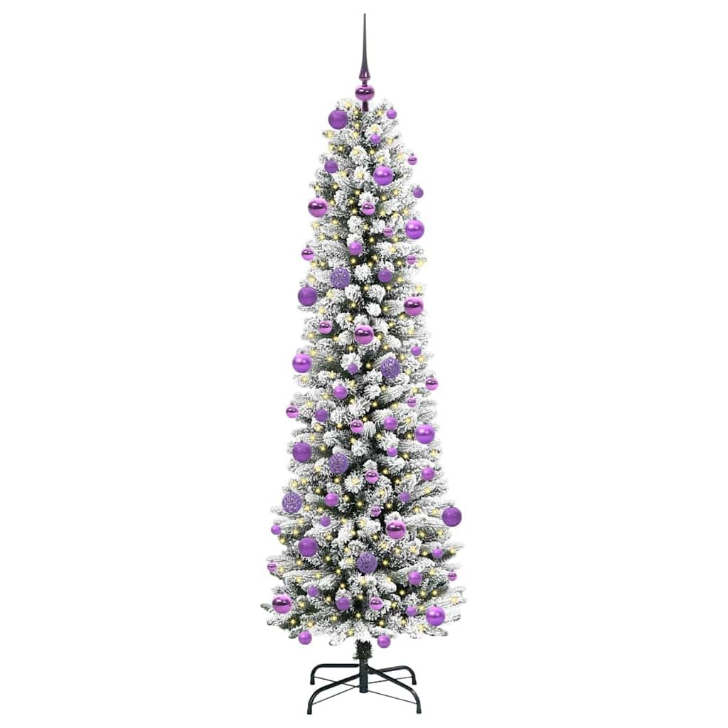 Artificial Christmas Tree With 300 Leds With Stand White 210 Cm
