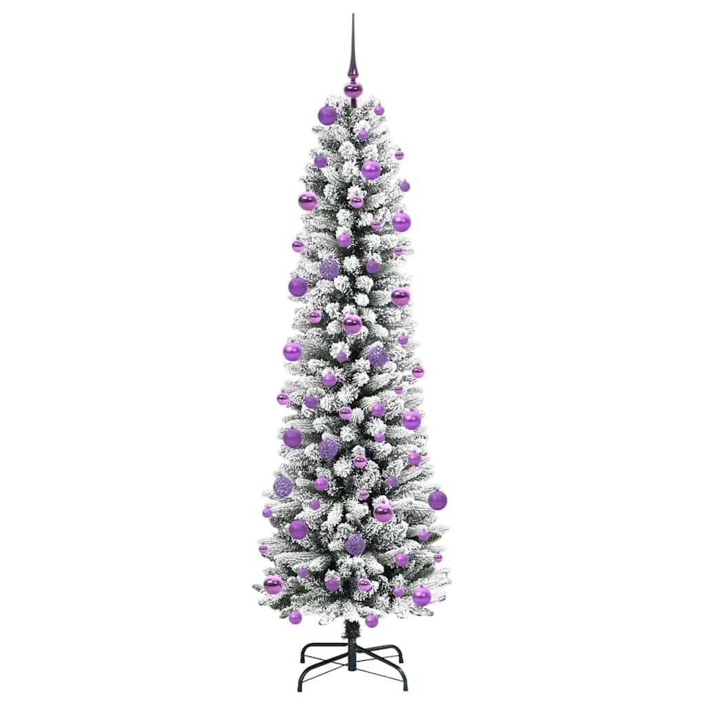Artificial Christmas Tree With 300 Leds With Stand White 210 Cm