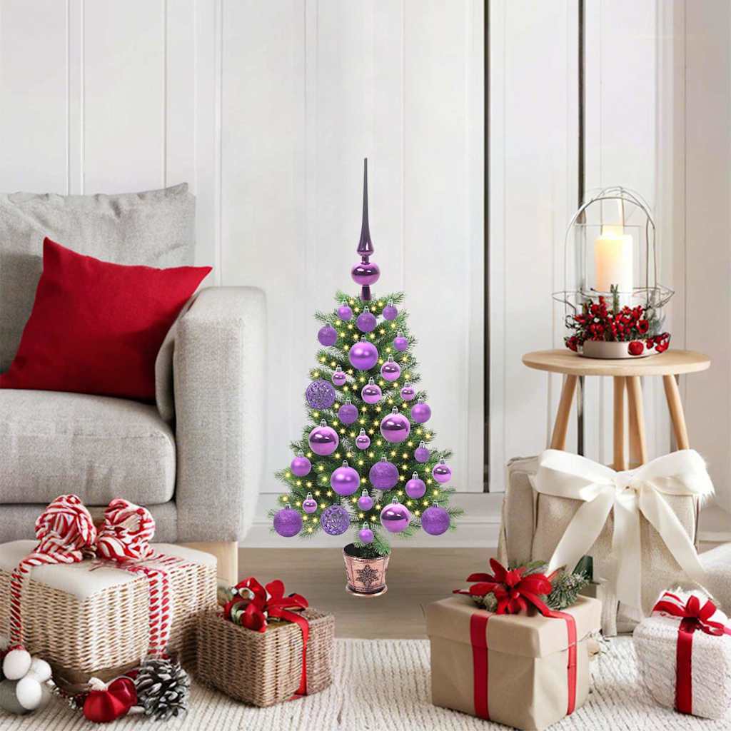 Christmas Tree with 150 LEDs with Stand Green 65 cm PE