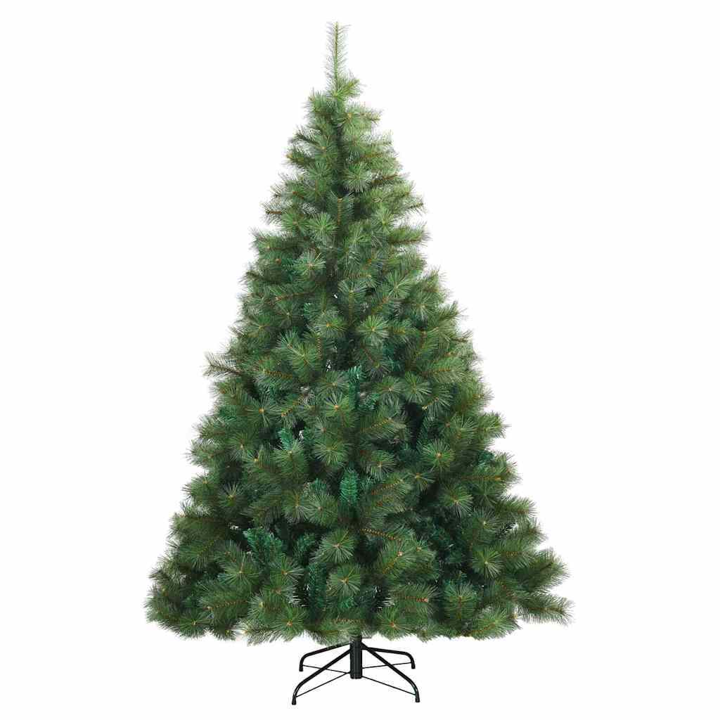 Artificial Christmas Tree with 300 LEDs Green 240 cm PE and PVC