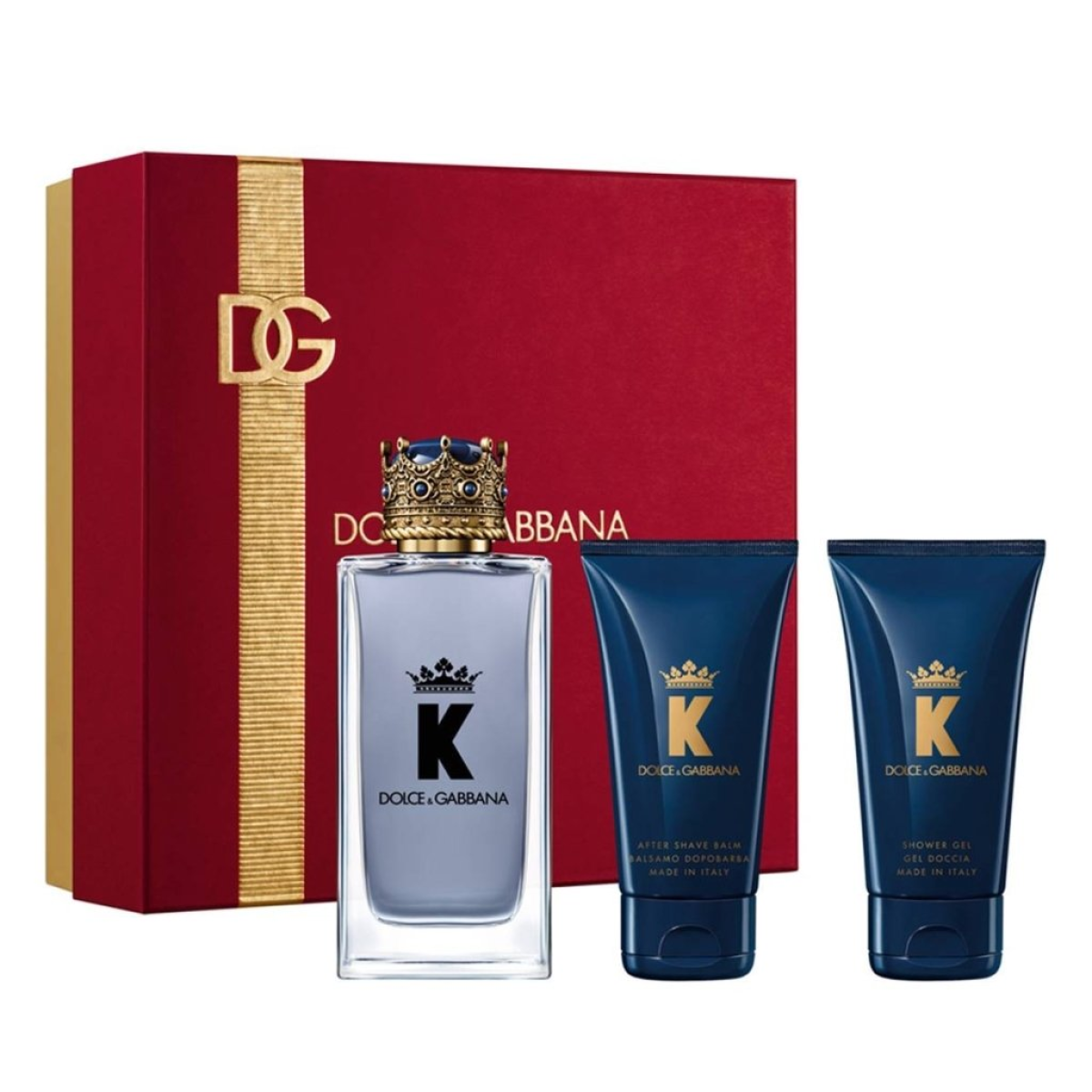 Dolce & Gabbana K Gift Set: EDT 100ml, Shower Gel 50ml, Aftershave Balm 50ml