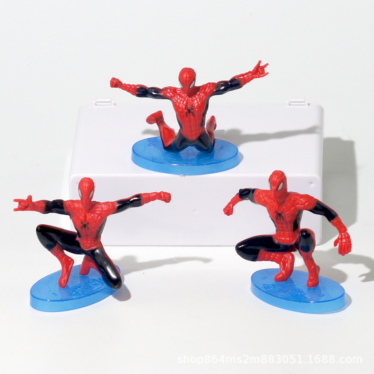 7 Pcs/Set Disney Cartoon Spiderman Plastic Action Figure  Party Model Supplies Ornaments Kids Birthday Cake Decoration Toy