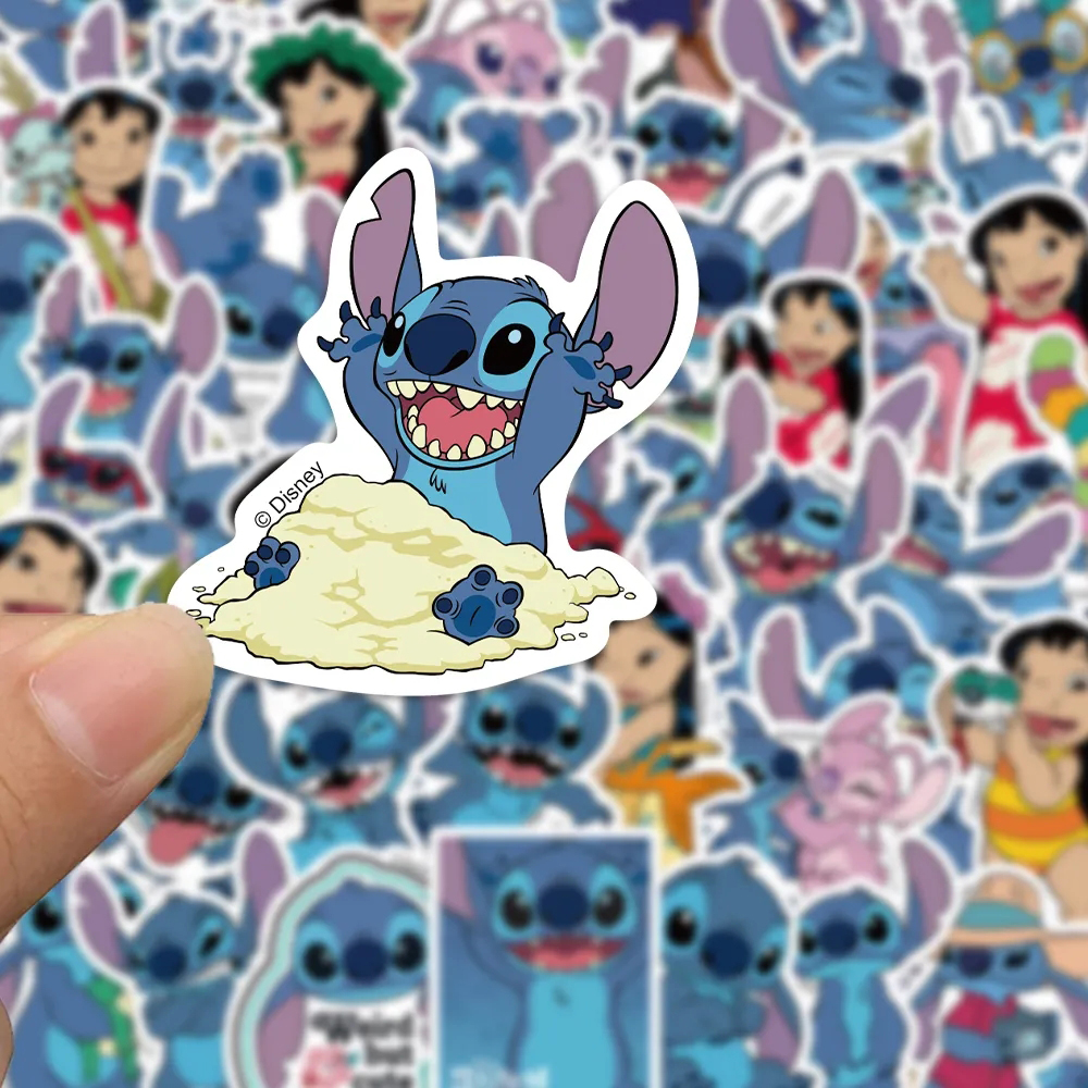 10/30/50pcs Cute Disney Cartoon Lilo & Stitch Stickers DIY Diary Laptop Luggage Skateboard Graffiti Decals Classic Kids DIY Toy