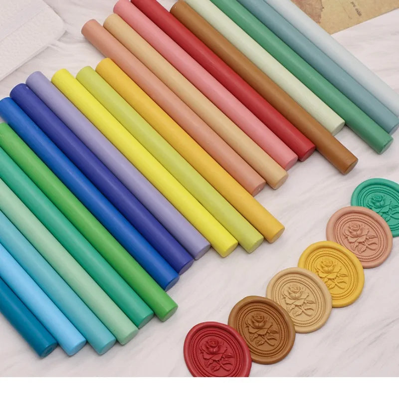 Eco-Friendly Matte Fire Paint Wax Stick for Wax Seal Stamps - 11mm x 130mm