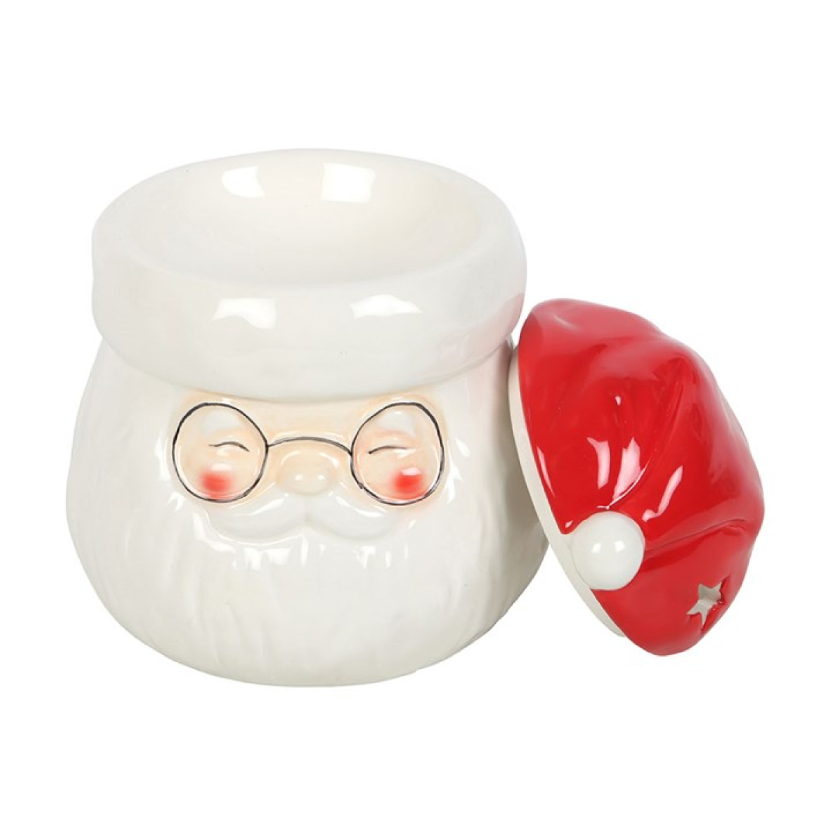 *Santa Claus Shaped Ceramic Oil Burner and Wax Warmer (12/24)