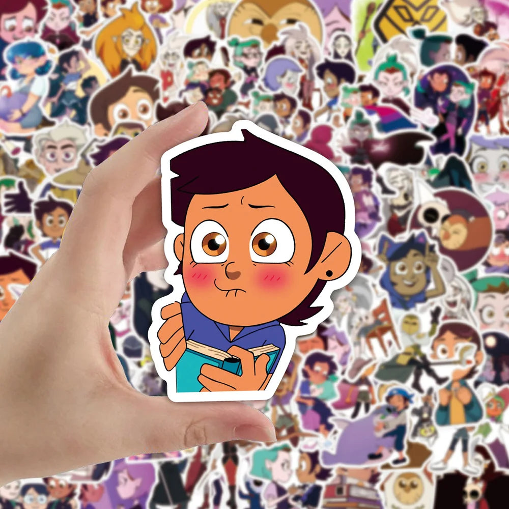 MINISO Disney Anime Stickers - Waterproof Cartoon Decals for DIY Projects