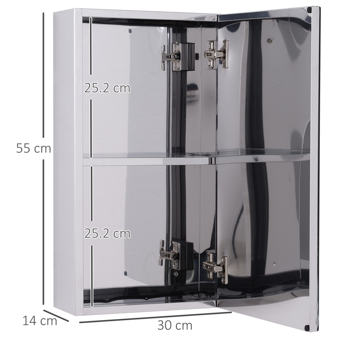 Wall-mounted mirror cabinet: contemporary design