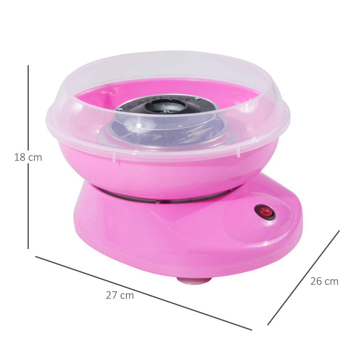 Candy Floss Machine, 450W-Pink