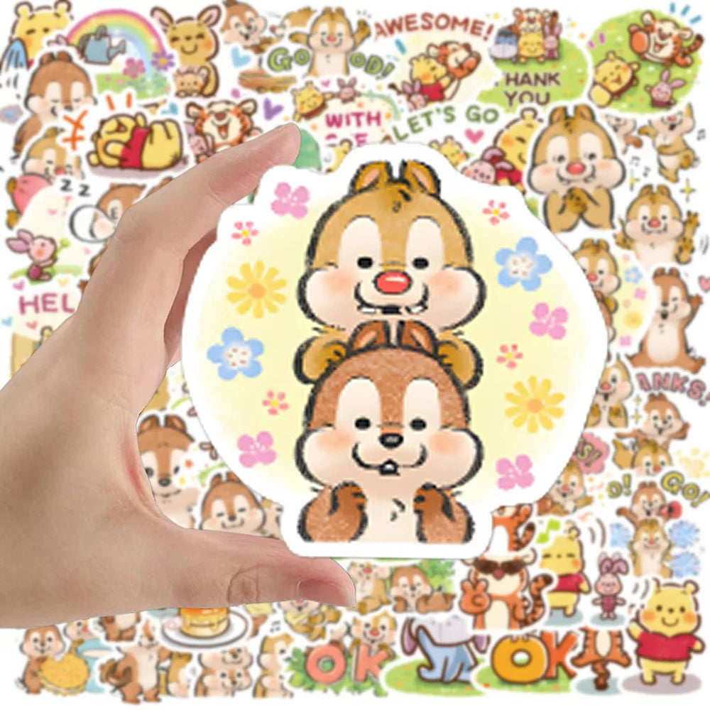 MINISO Waterproof Disney Stickers - Fun DIY Decals for Laptops & Phones