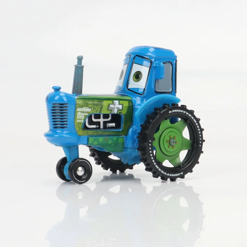 Original Disney Pixar Cars Cow Tractor Mini Metal Die Casting 1:55 Car Toys for Boys Christmas Gift