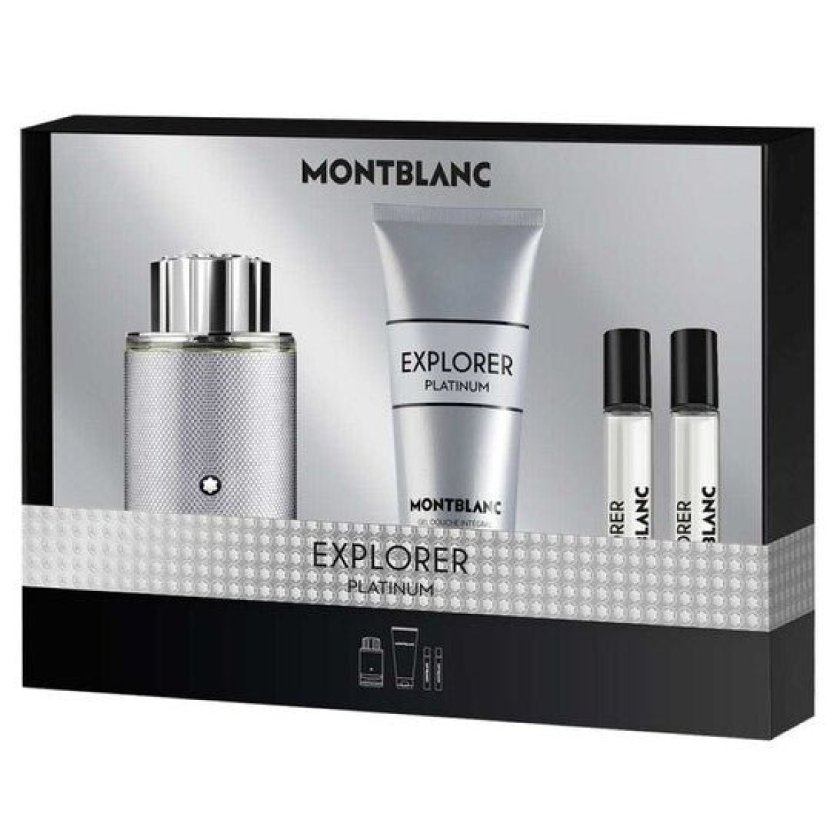 Montblanc Explorer Platinum Gift Set: EDP 100ml + 7.5ml x2 + Shower Gel 100ml