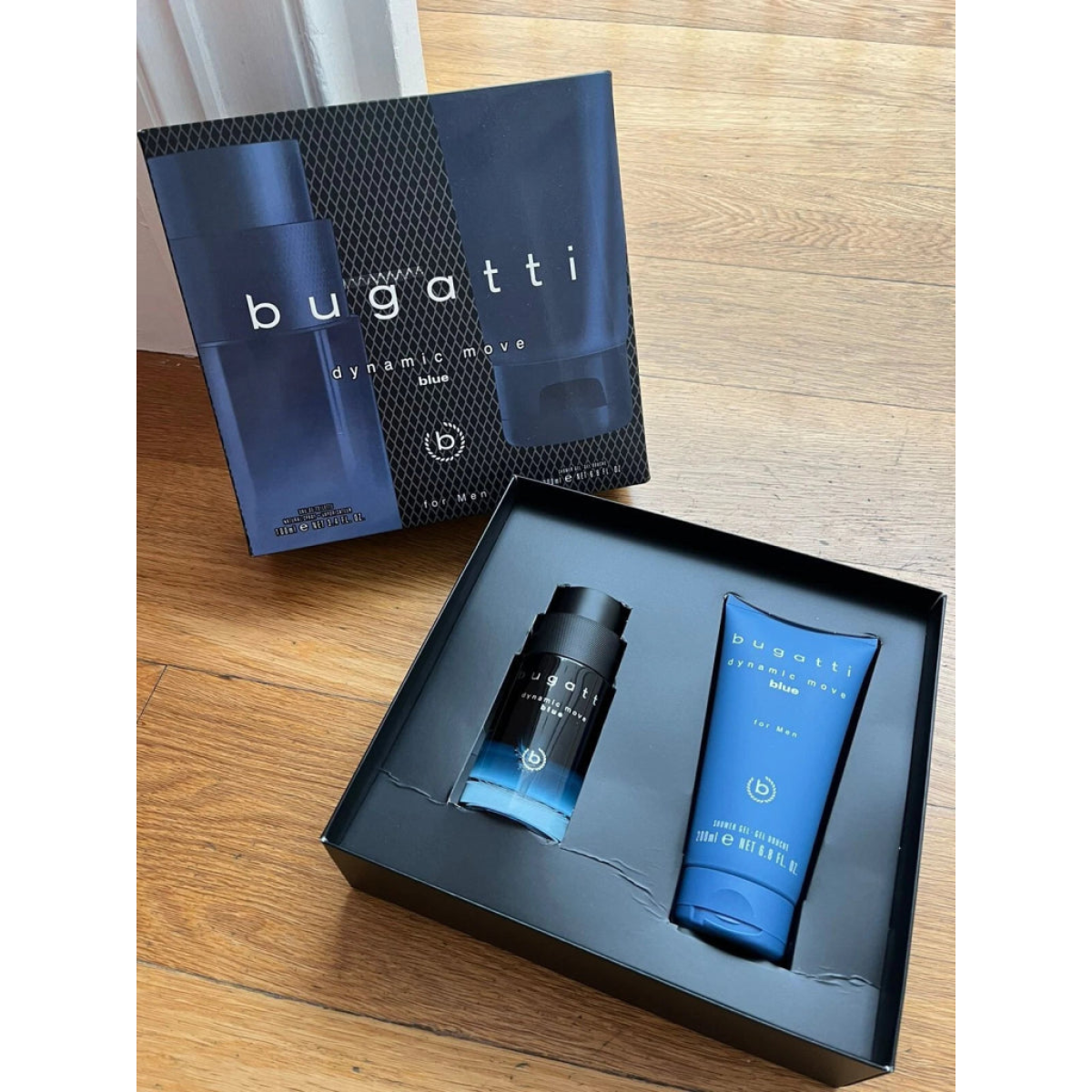 Bugatti Dynamic Move Blue Men Gift Set: 100ml EDT + 200ml Shower Gel (HTML)