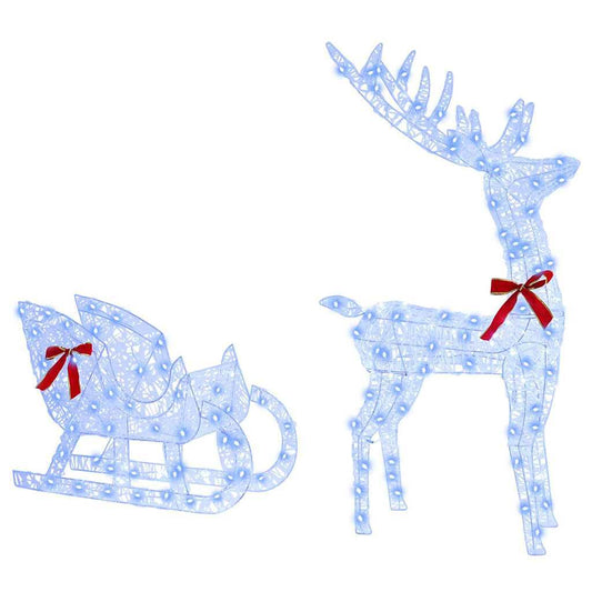Reindeer Pull Sleigh Blue
