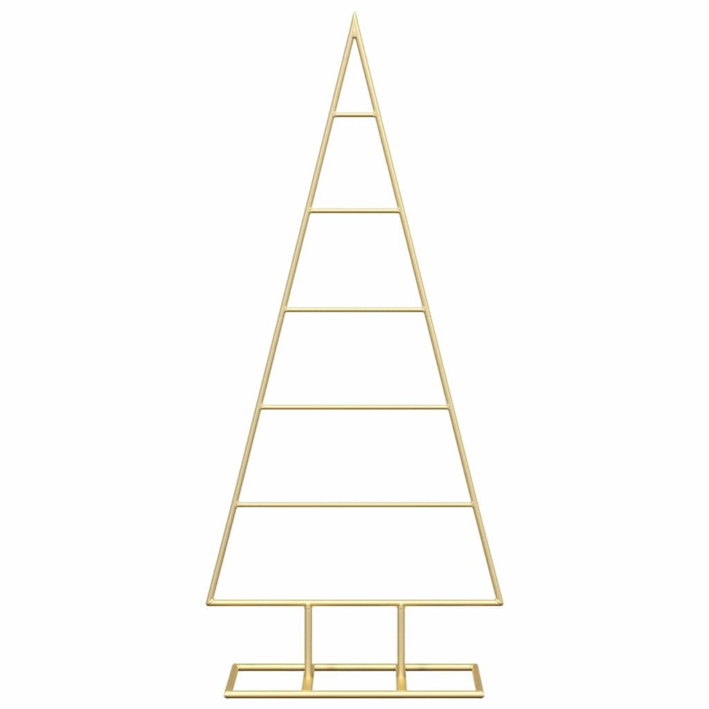 Metal Christmas Tree with Stand Gold 90 cm Powder-coated steel