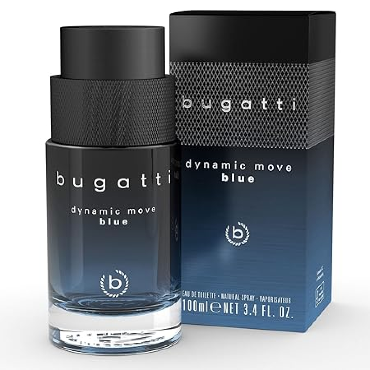 Bugatti Dynamic Move Blue Eau de Toilette Spray, 100ml