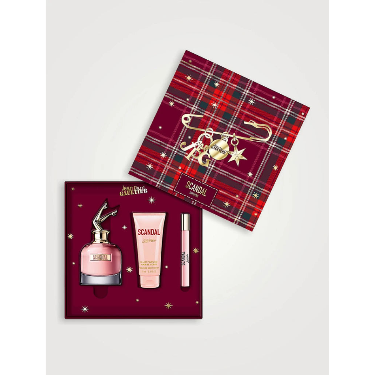 Jean Paul Gaultier Scandal Gift Set: EDP 80ml, Body Lotion 75ml & Mini EDP 10ml