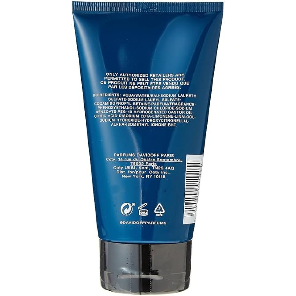 Davidoff Cool Water Shower Gel 150ml - Refreshing Body Cleanser (HTML)