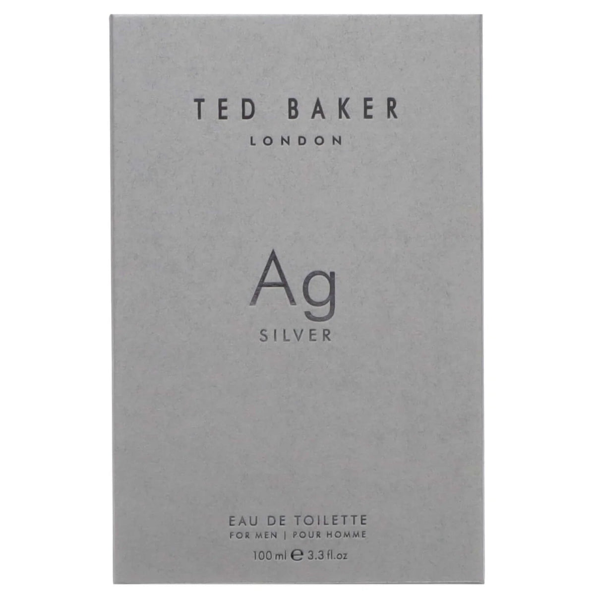 Ted Baker Ag Silver Eau de Toilette 100ml Spray – Fresh, Elegant Scent