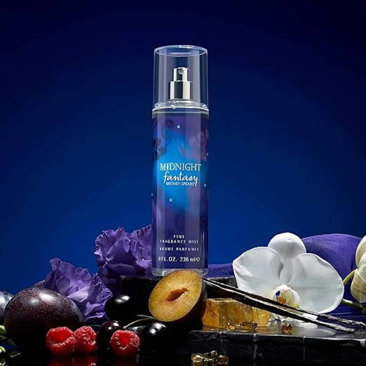 Britney Spears Midnight Fantasy Body Mist 236ml – Sensual Fragrance Spray