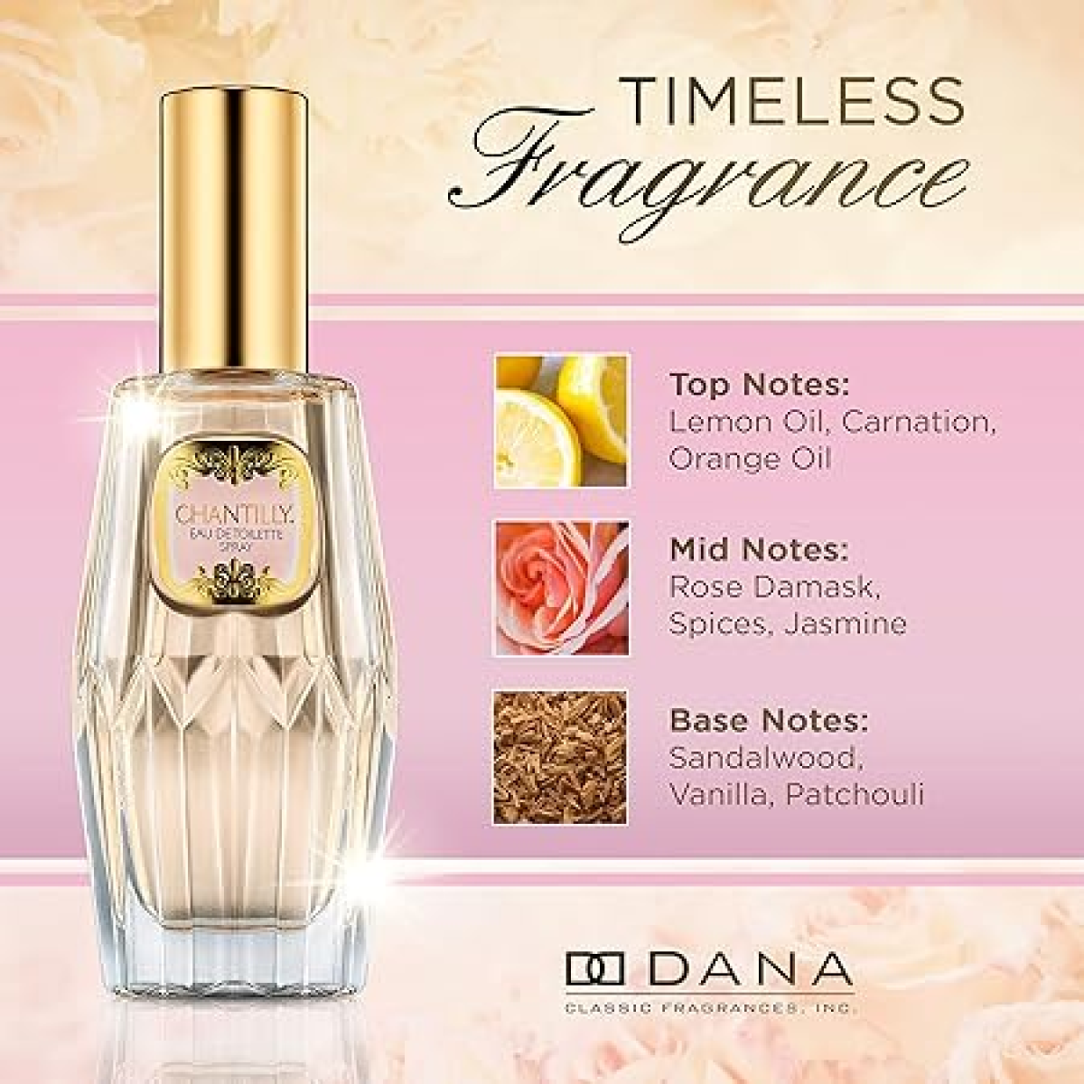 Dana Chantilly Eau de Toilette 104ml Spray – Fresh, Floral Fragrance
