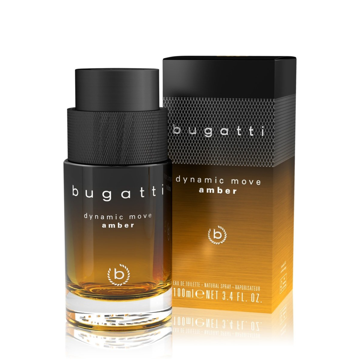 Bugatti Dynamic Move Amber EDT Spray 100ml for Men