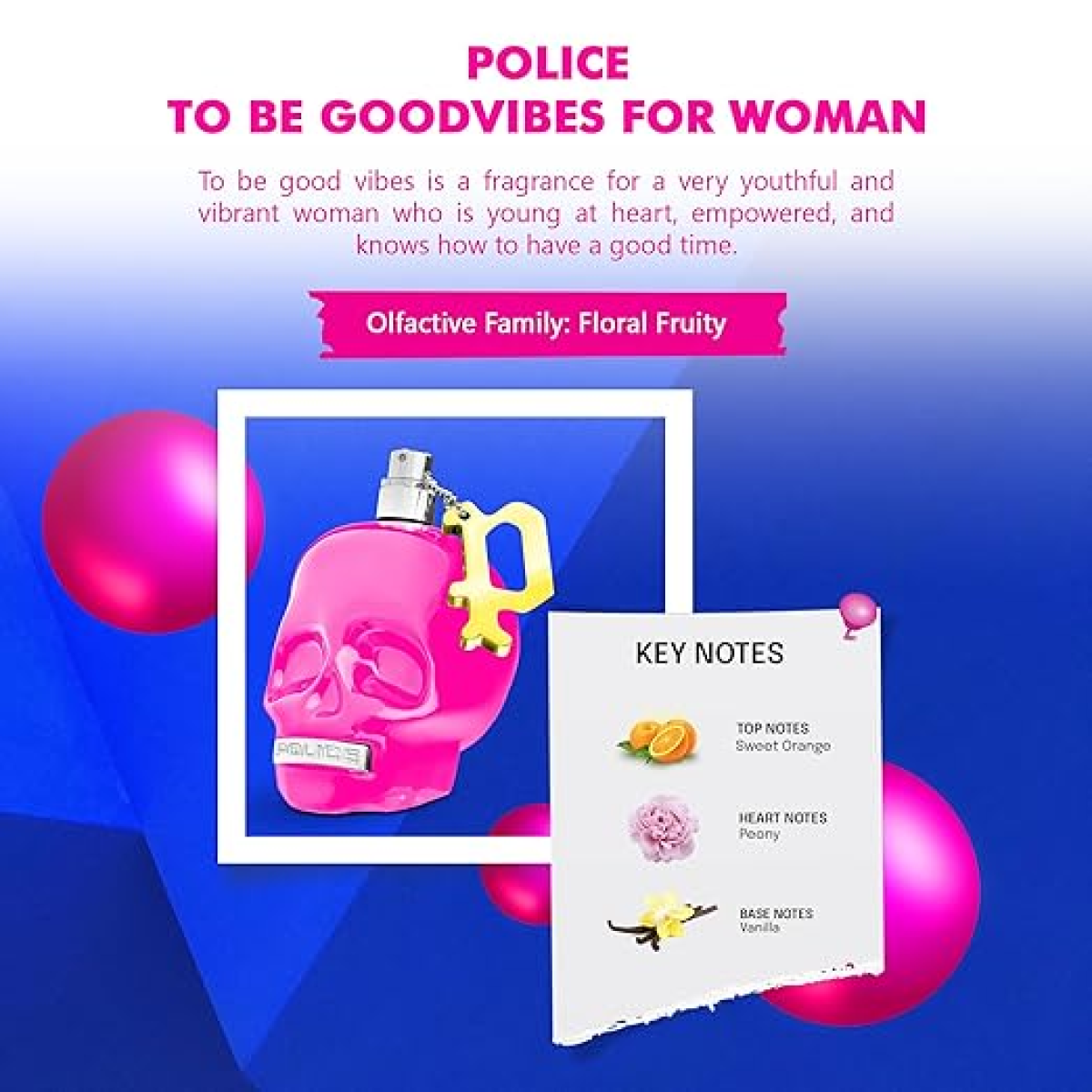 Police To Be Good Vibes Eau De Parfum Spray 40ml