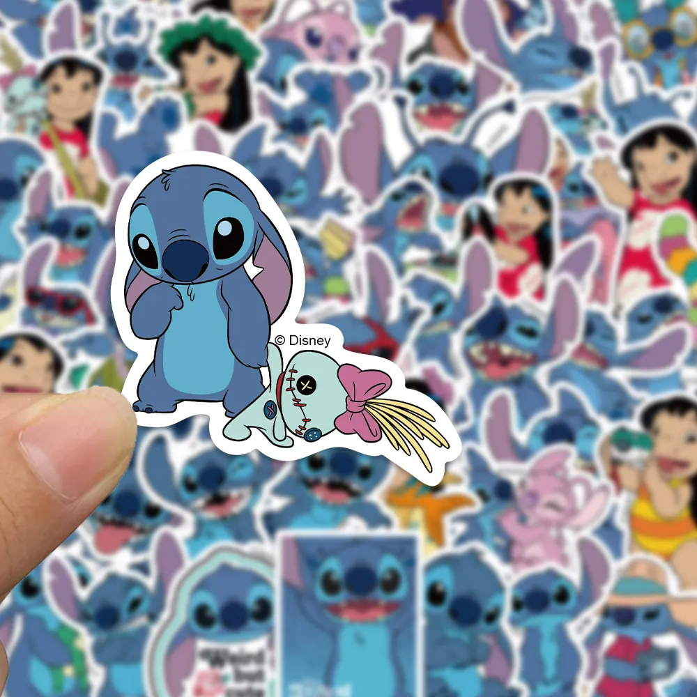 10/30/50pcs Cute Disney Cartoon Lilo & Stitch Stickers DIY Diary Laptop Luggage Skateboard Graffiti Decals Classic Kids DIY Toy