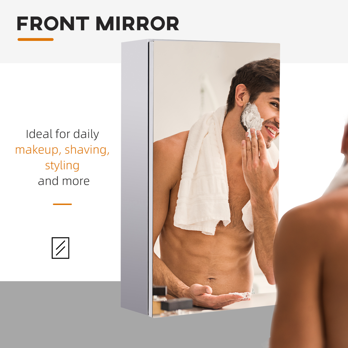 Wall-mounted mirror cabinet: contemporary design