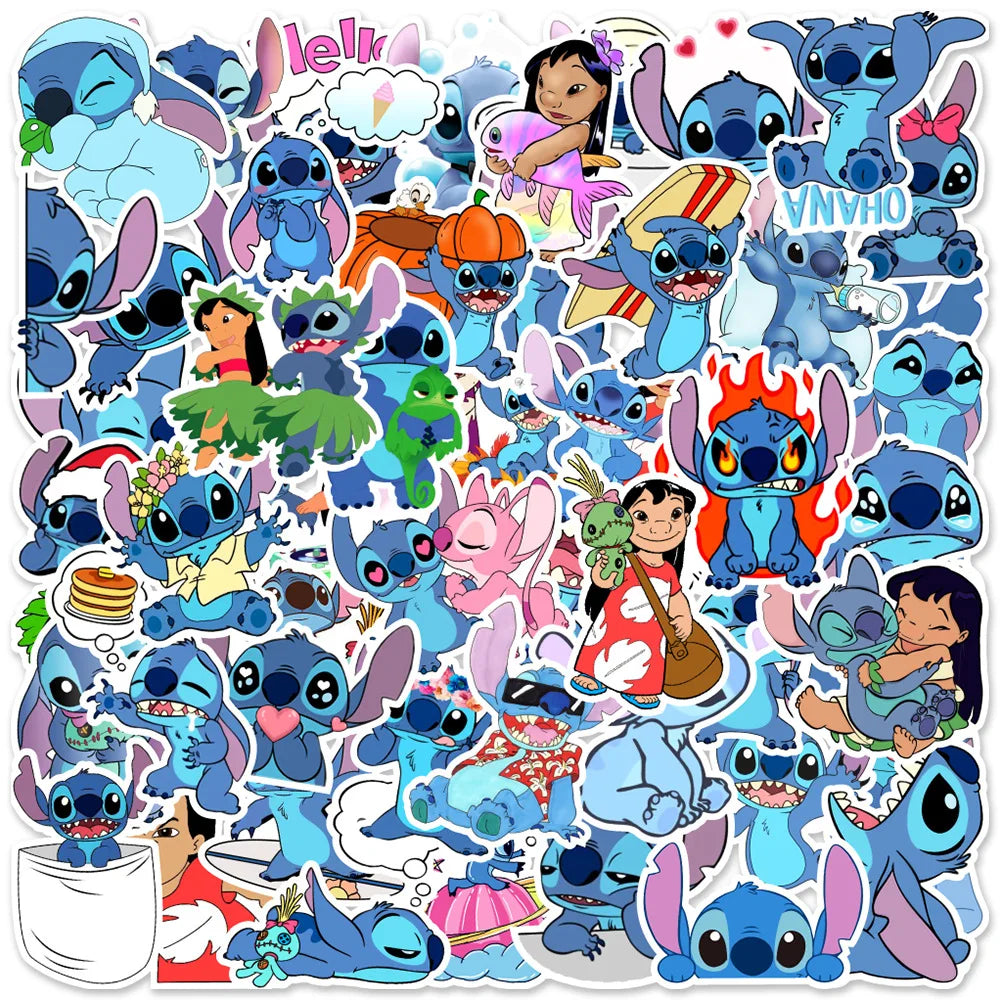 MINISO Disney Cartoon Stickers - Waterproof Fun Decals for DIY Projects