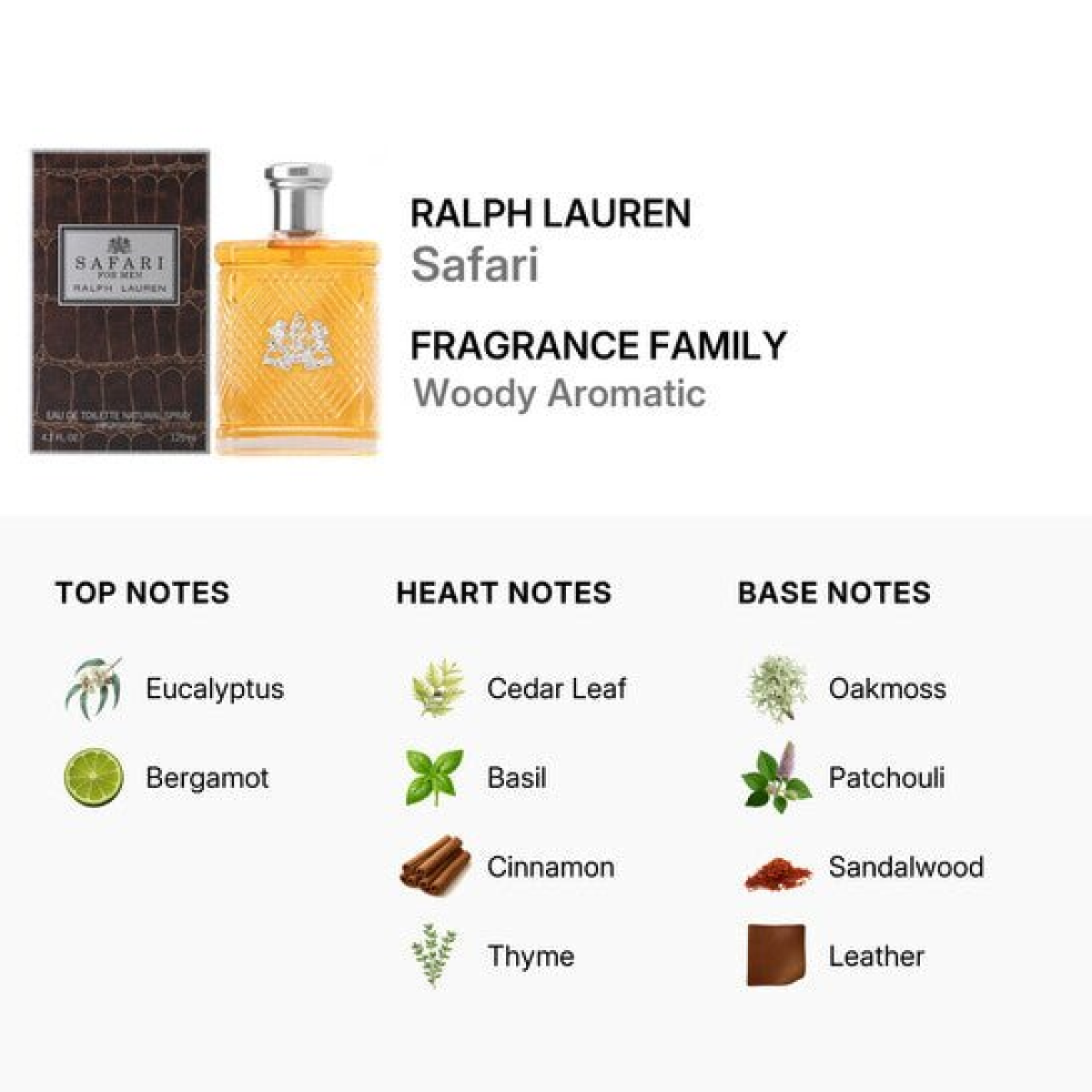 Ralph Lauren Safari Eau De Toilette Spray 125ml for Men