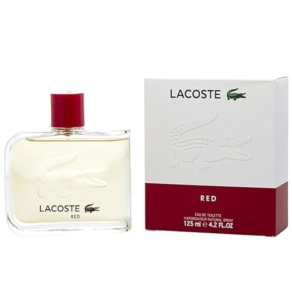 Lacoste Red Eau de Toilette Spray, 125ml — Fresh, Vibrant Fragrance
