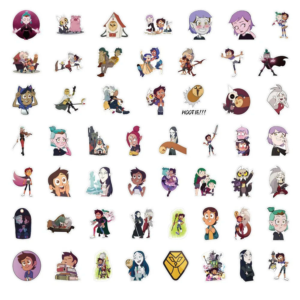 MINISO Disney Anime Stickers - Waterproof Cartoon Decals for DIY Projects