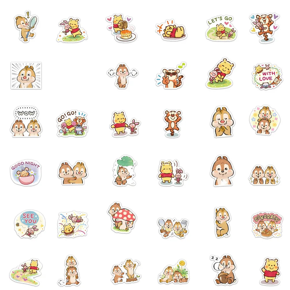 MINISO Waterproof Disney Stickers - Fun DIY Decals for Laptops & Phones