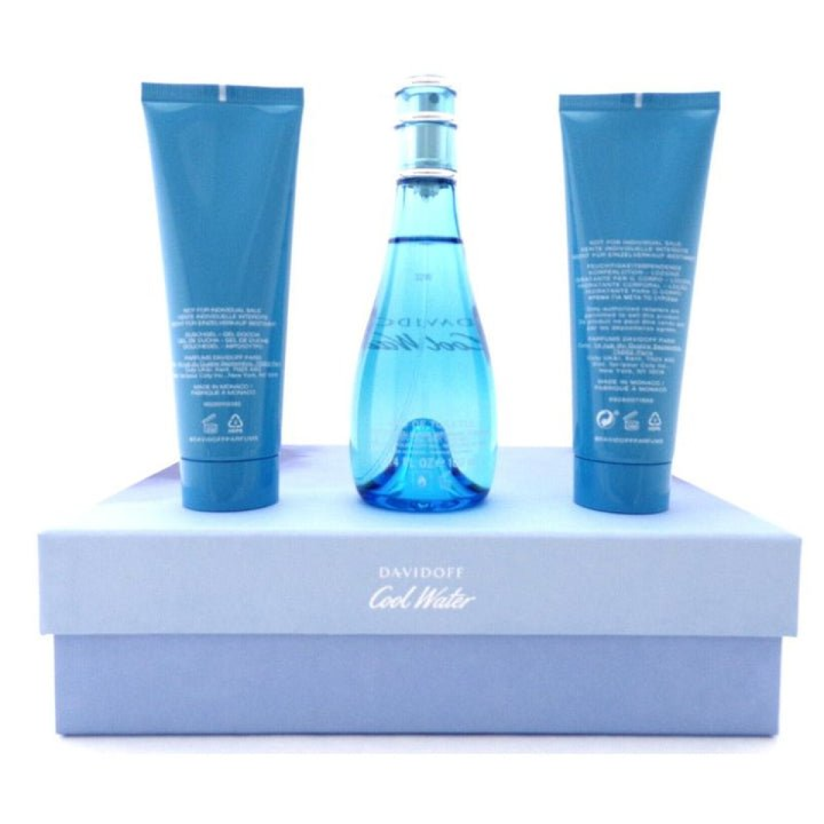 Davidoff Cool Water Gift Set: EDT 100ml + Shower Gel 75ml + Lotion 75ml (HTML)