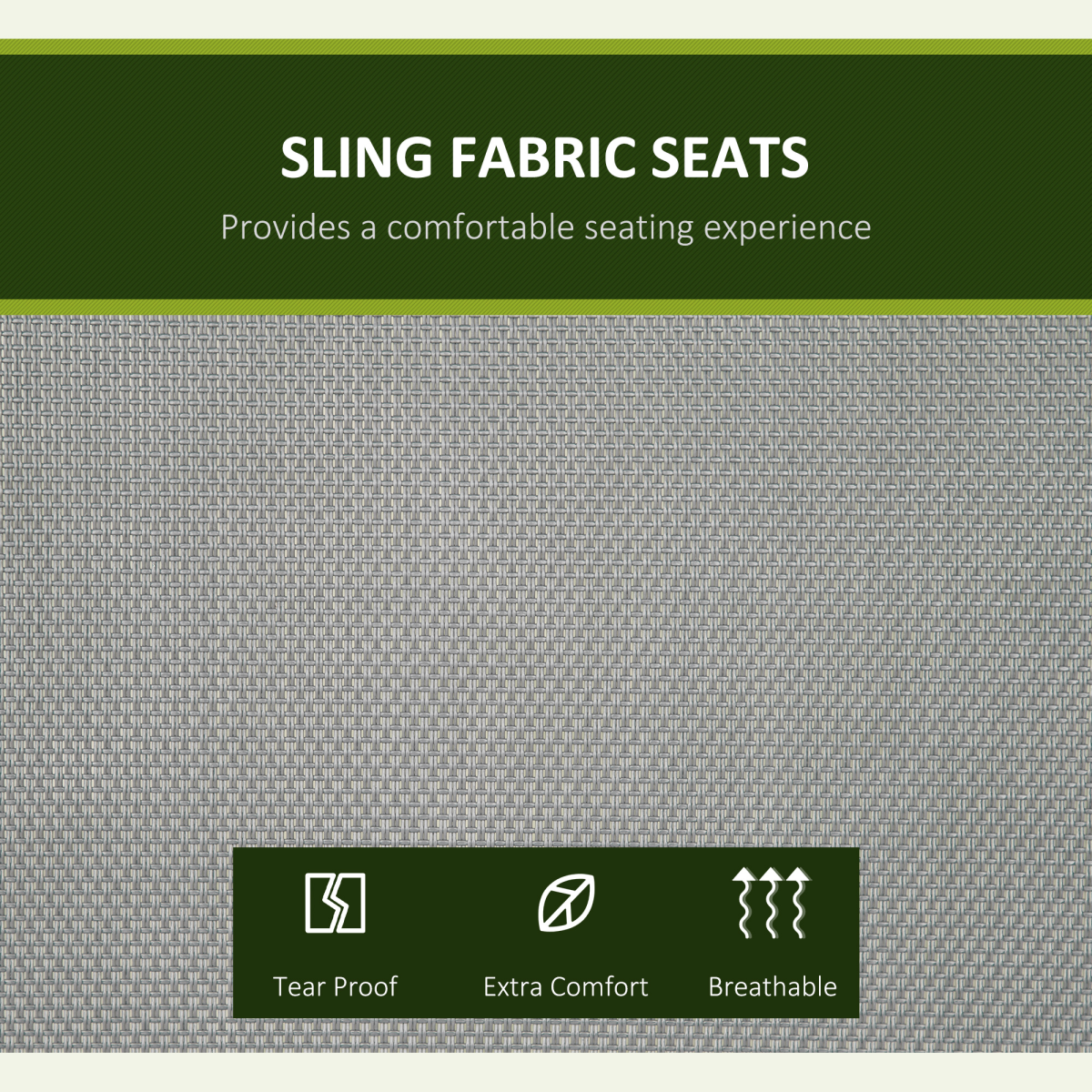 3 Person Steel Swing Chair & Adjustable Canopy  - Dark Grey