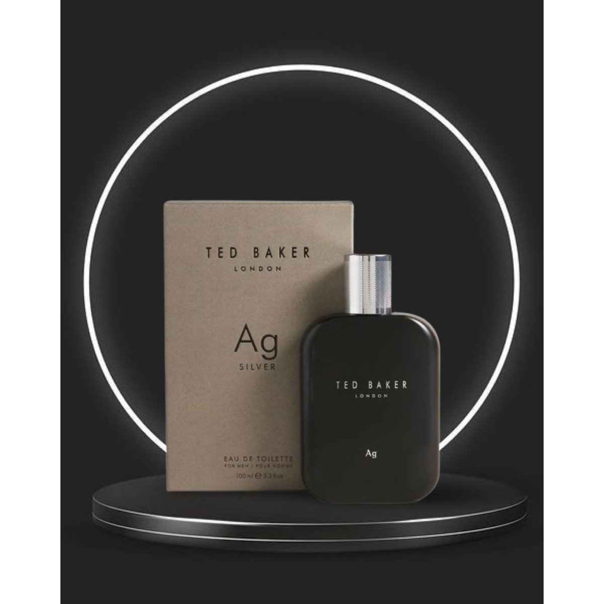 Ted Baker Ag Silver Eau de Toilette 100ml Spray – Fresh, Elegant Scent