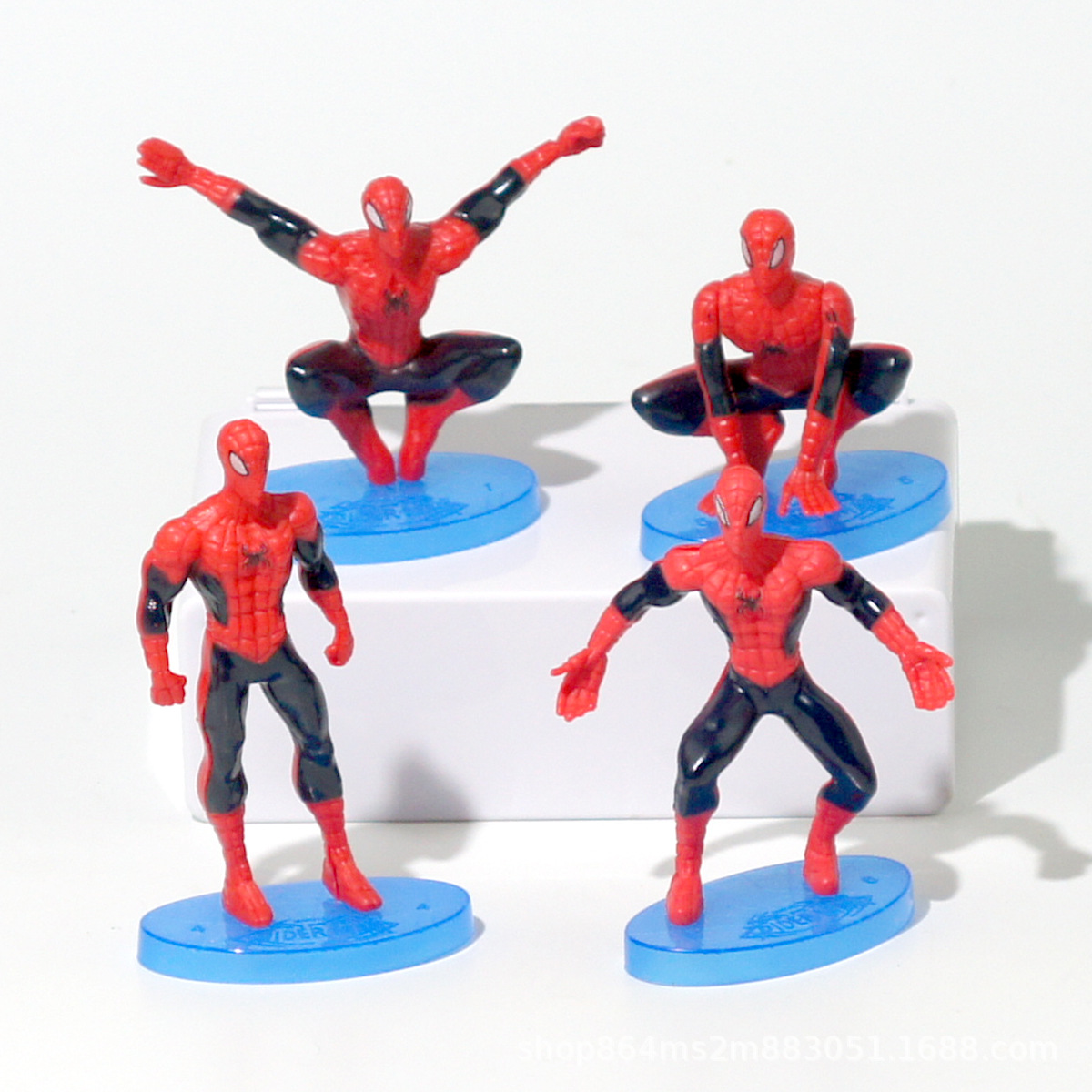 7 Pcs/Set Disney Cartoon Spiderman Plastic Action Figure  Party Model Supplies Ornaments Kids Birthday Cake Decoration Toy