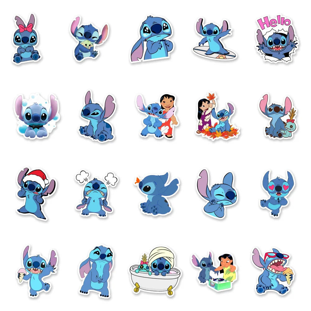 MINISO Disney Cartoon Stickers - Waterproof Fun Decals for DIY Projects